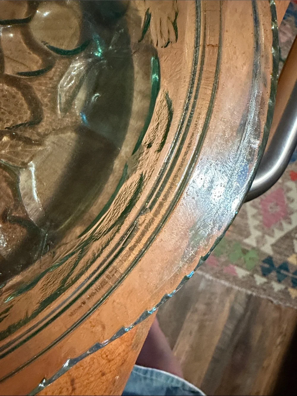 Vintage Libbey Orchard Fruit Casserole Dish